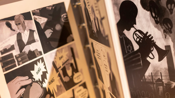Graphic Novel mit Illustrationen