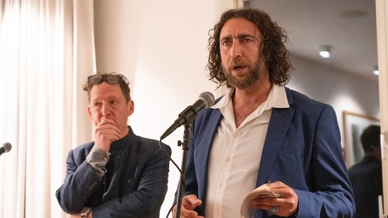 Der palästinensische Poet Ghayath Almadhoun im Thomas Mann House