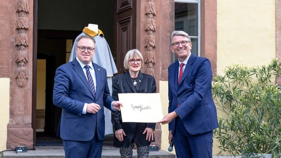 Staatsminister Weimer mit Ministerpr&auml;sident Mario Voigt und Dr. Ulrike Lorenz von der KSW