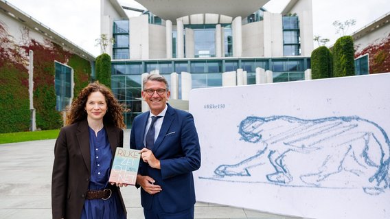 Bild zum Artikel: "Sensation aus dem Deutschen Literaturarchiv: Unbekannte Rilke-Skizzen erstmals veröffentlicht – Weimer: „Ein Glücksfall der Kulturgeschichte“"