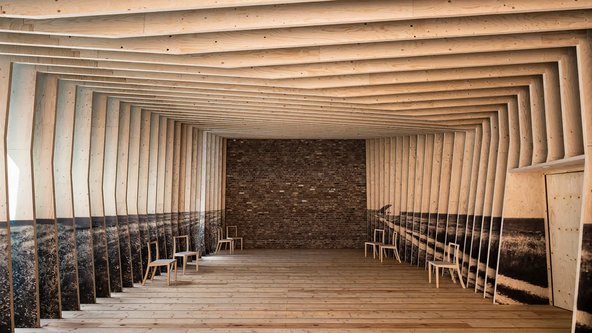 Raum der Stille im Dokumentationszentrum Flucht, Vertreibung, Versöhnung.