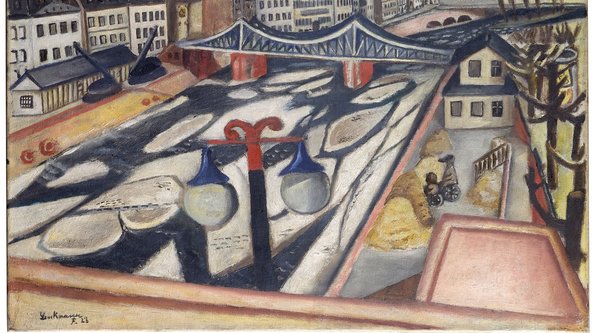 Max Beckmann Gemälde „Der Eisgang“ (Ausschnitt), Städel Museum Frankfurt.