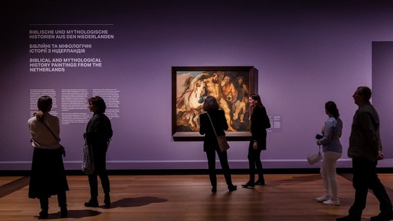 Blick in die Ausstellung &bdquo;Von Odesa nach Berlin. Europ&auml;ische Malerei des 16. bis 19. Jahrhunderts&ldquo;.
