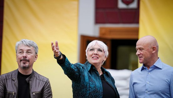 Kulturstaatsministerin Roth mit dem ukrainischen Kulturminister und Odessas Bürgermeister Hennadij Truchanow
