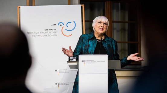 Rede der Kulturstaatsministerin zur Verleihung des 4. EISVOGEL-Preises für nachhaltige Filmproduktionen.