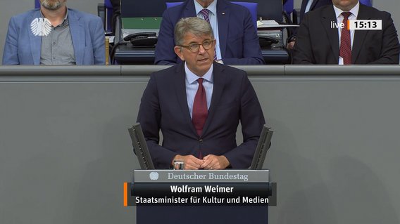 Bundestagsrede von Staatsminister Weimer zur Situation des Lokaljournalismus