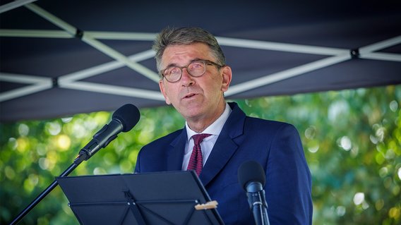 Zum 86. Jahrestag des &Uuml;berfalls auf Polen sprach Wolfram Weimer am 1. September 2025 am Berliner Gedenkort f&uuml;r Polen 1939&ndash;1945.