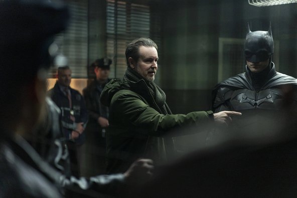 Szene vom Set des Film &bdquo;The Batman&ldquo;