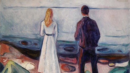 Edvard Munchs Werk "The Lonely Ones"