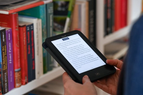 Thema einer Studie: elektronische Ausleihe von Büchern in Bibliotheken
