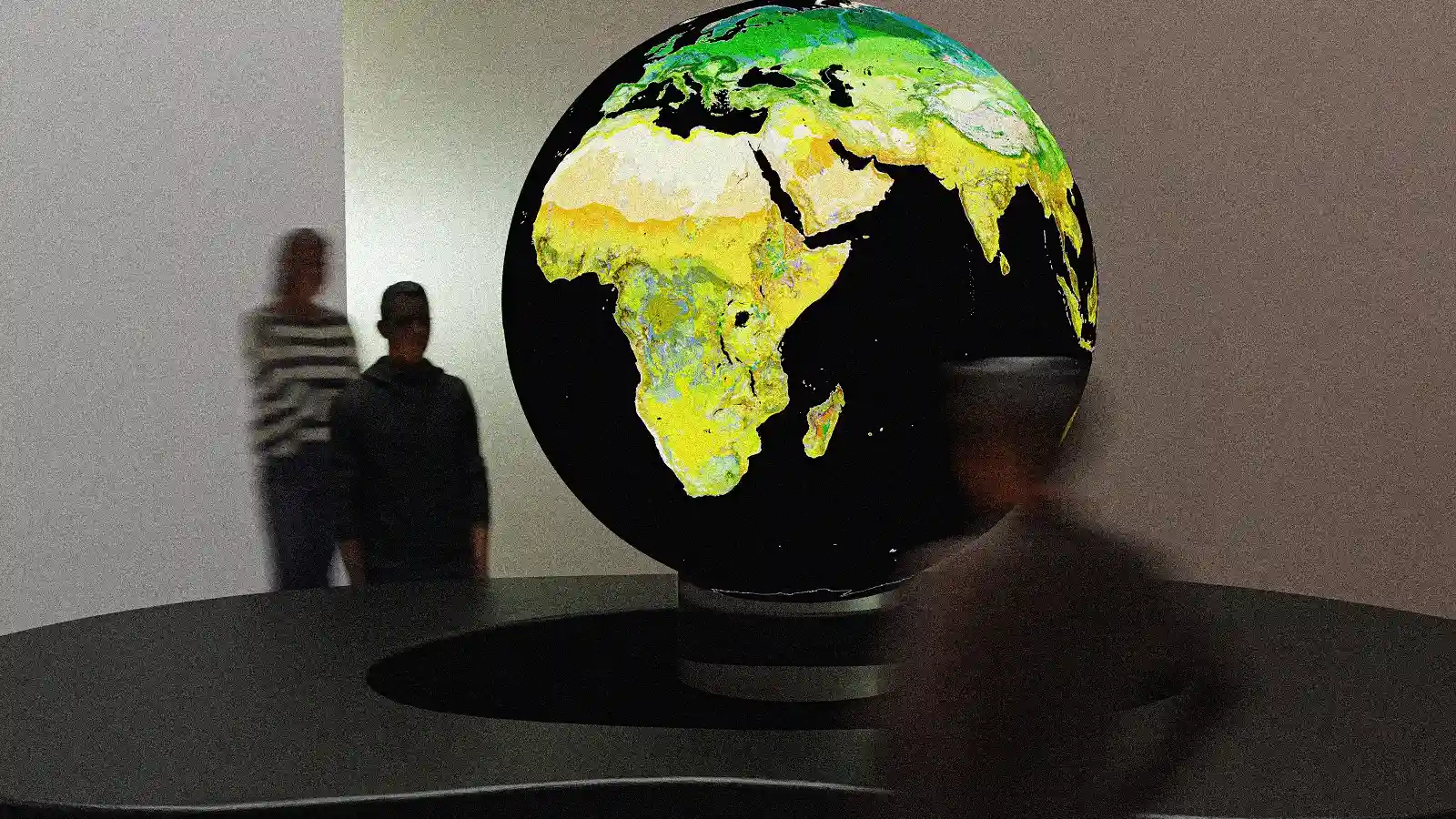 Interaktiver Globus „Land global“