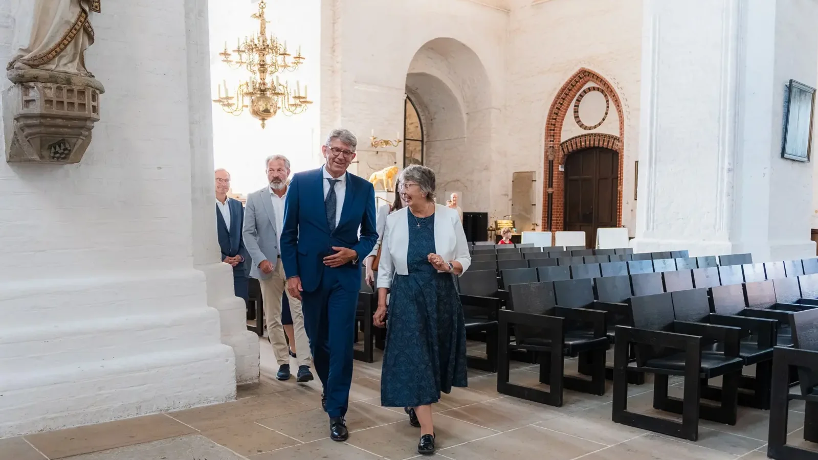 Staatsminister Weimer mit Landesbisch&ouml;fin Kristina K&uuml;hnbaum-Schmidt